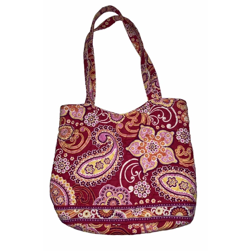 Vera Bradley Tote In Raspberry Fizz Pattern Mediu… - image 1